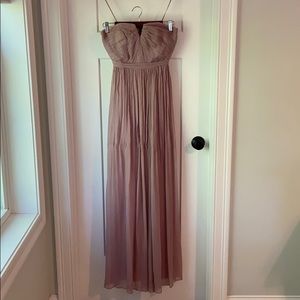 J.Crew Strapless Long Bridesmaid Dress